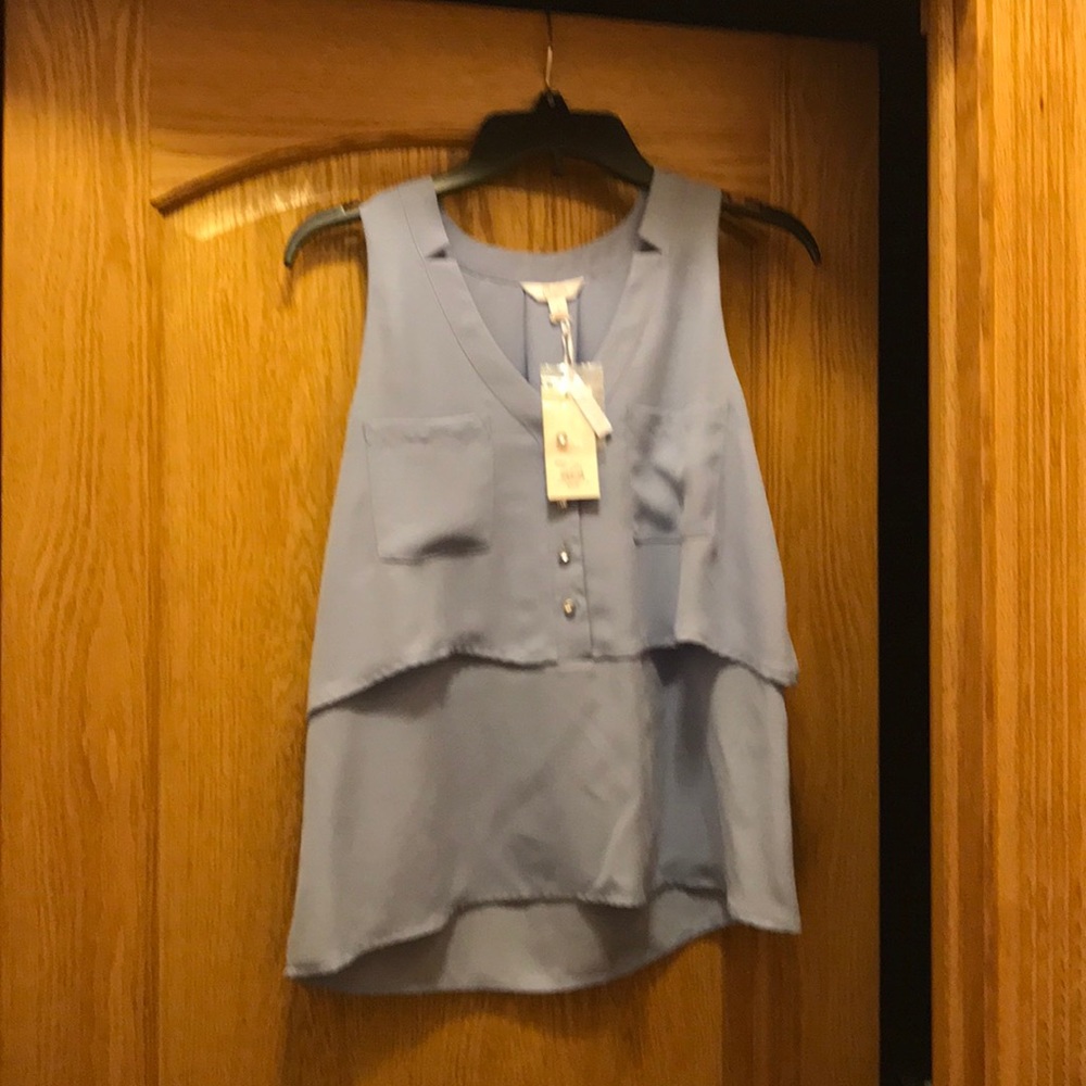 Candies chiffon layered look top NWT